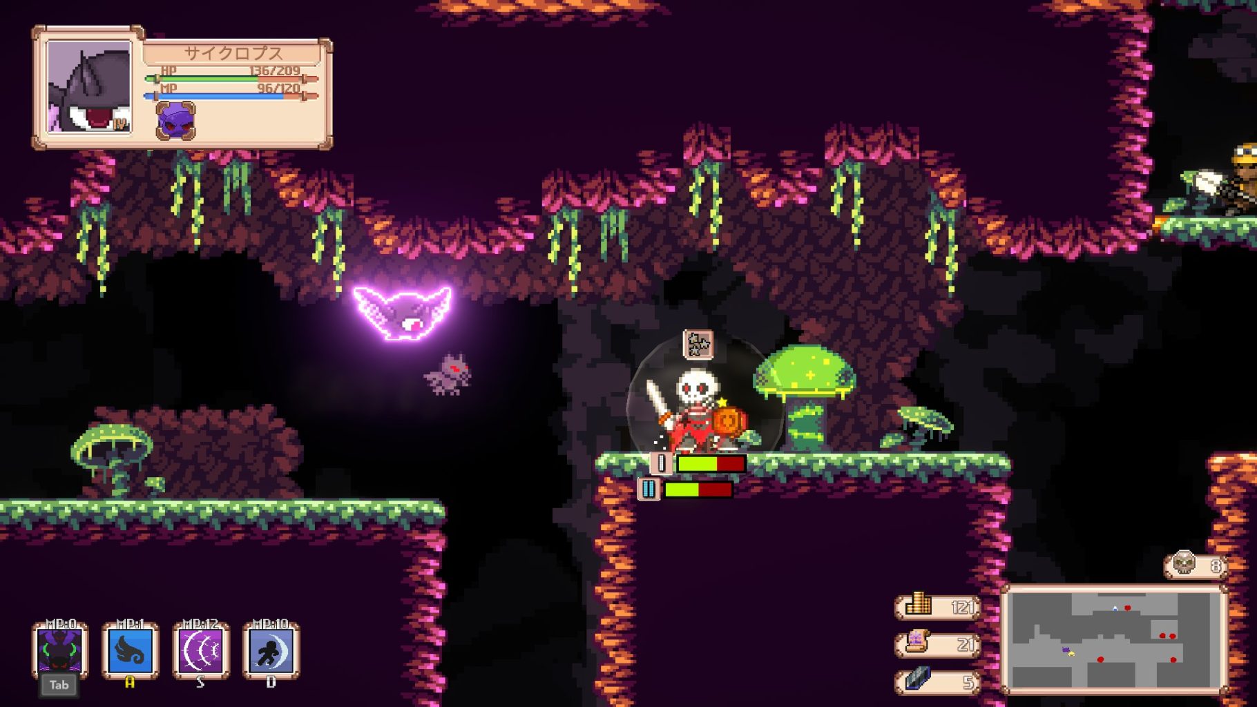 ローグライト2Dアクション「Zlime: Return Of Demon Lord」を